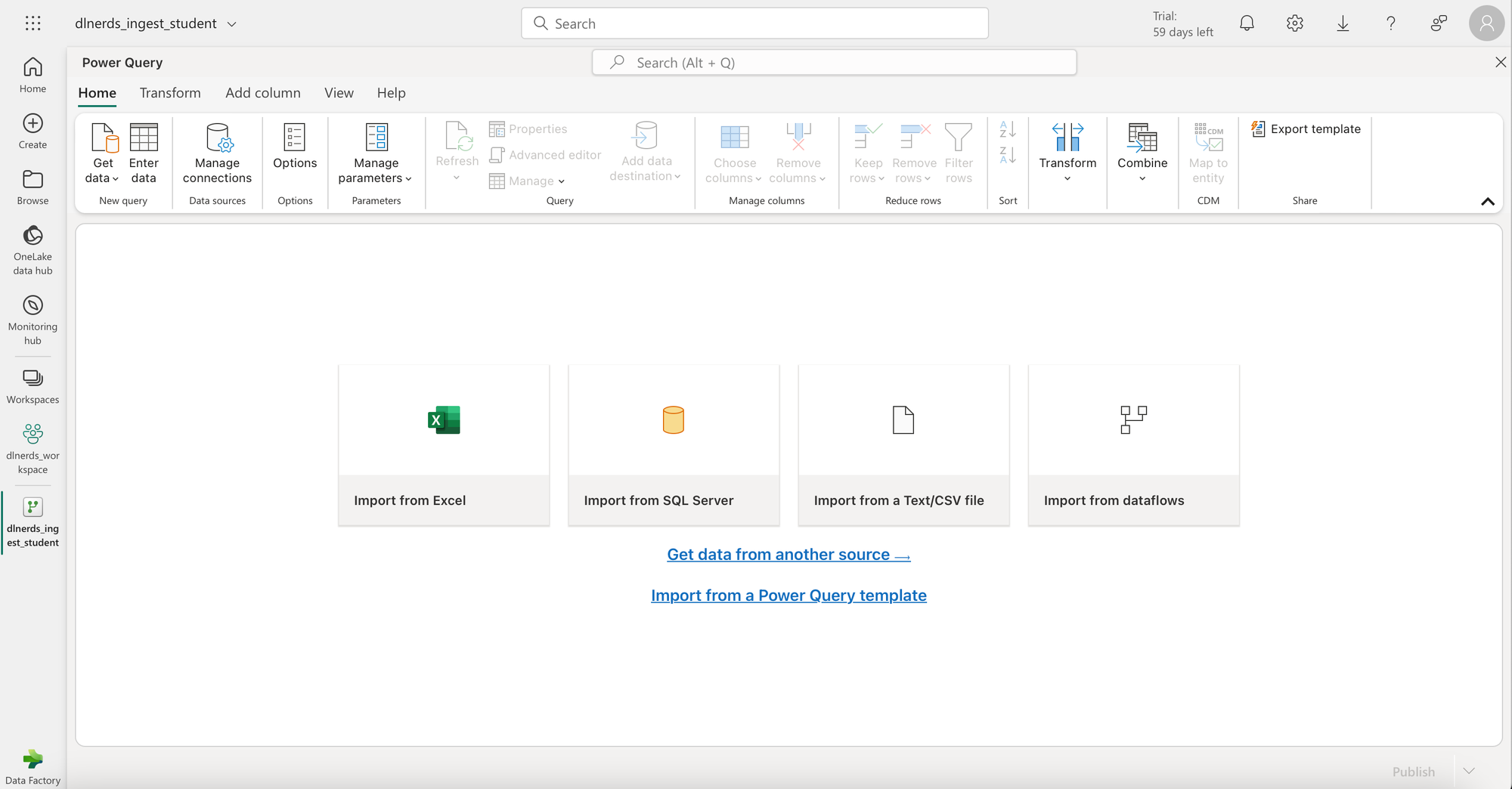 How to ingest Data into a Fabric Warehouse using a Dataflow