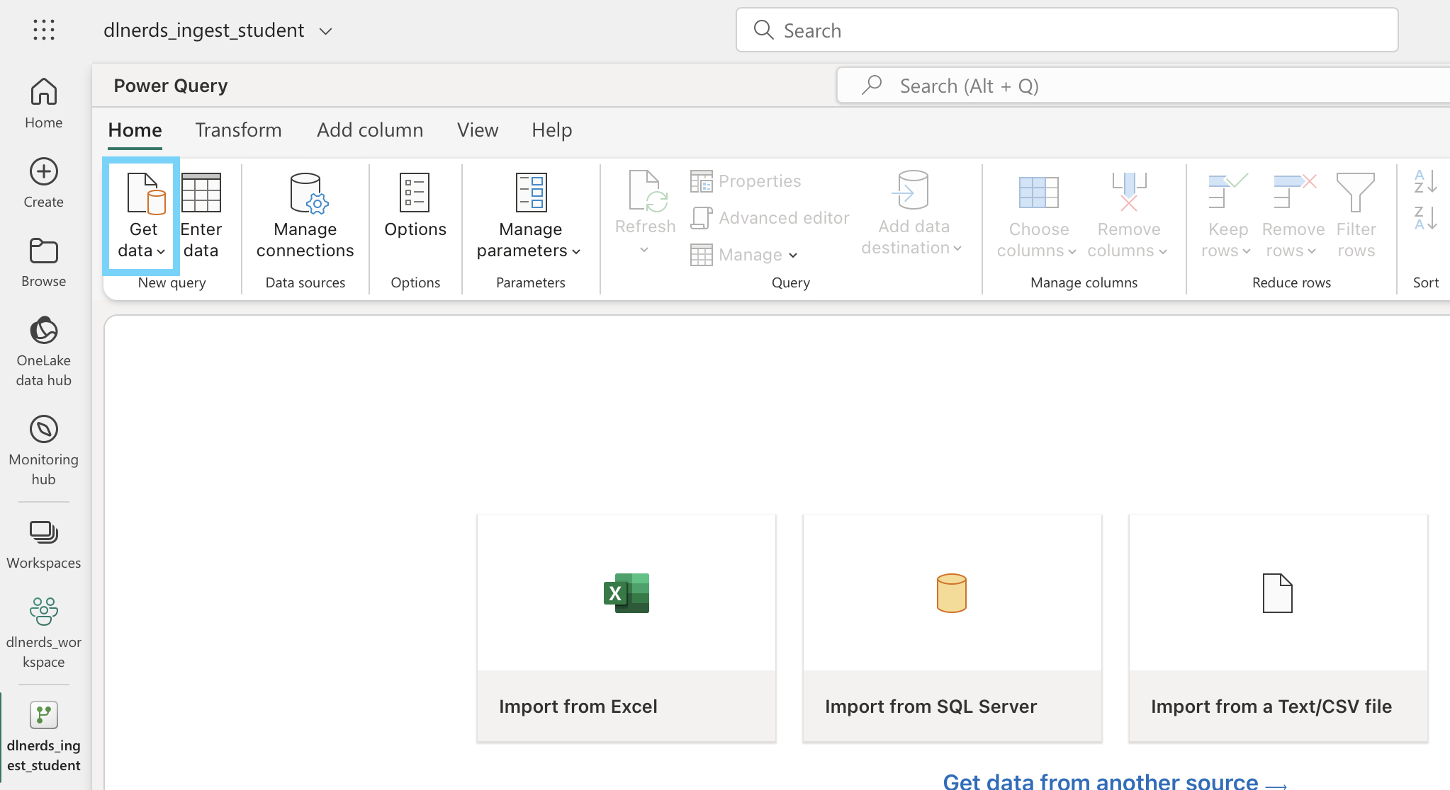 How to ingest Data into a Fabric Warehouse using a Dataflow