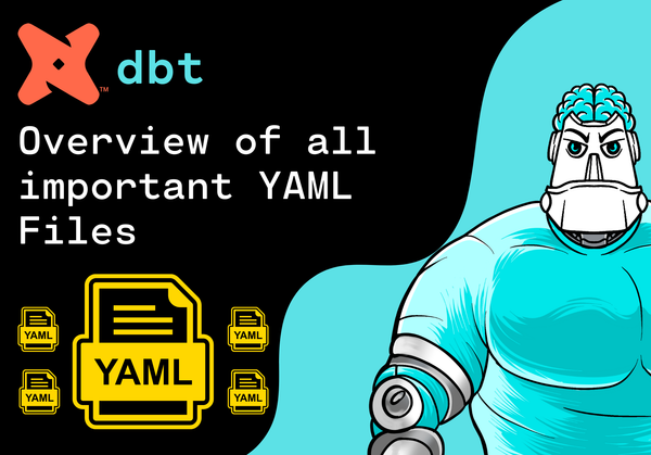 Overview of all important YAML Files in dbt